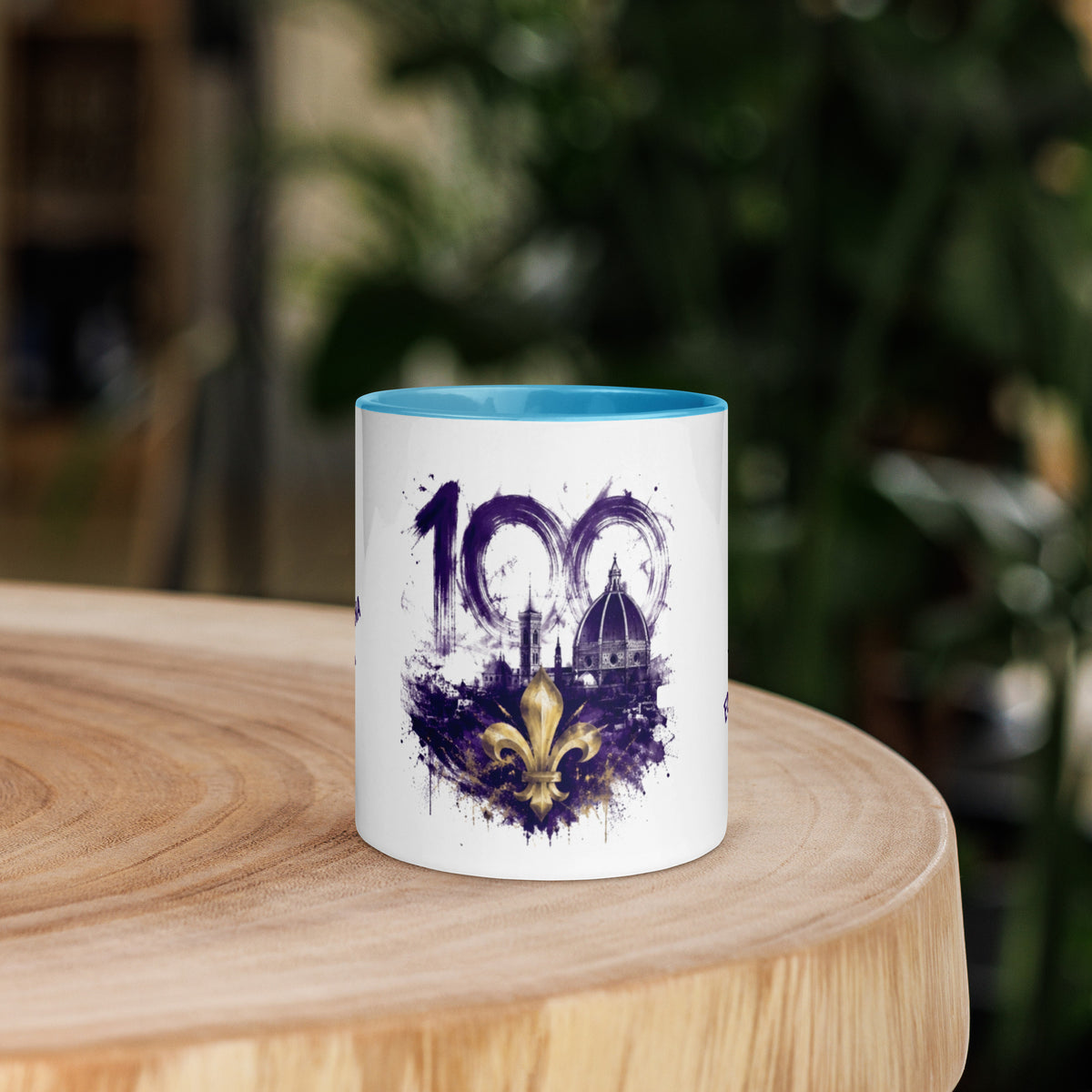 Tazza GALESPORT con interno blu 11 oz – vista frontale