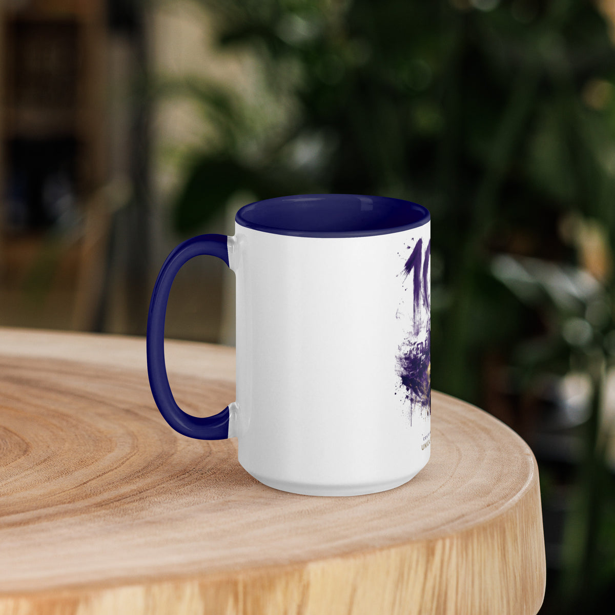 Tazza GALESPORT con interno blu scuro 15 oz – vista lato sinistro