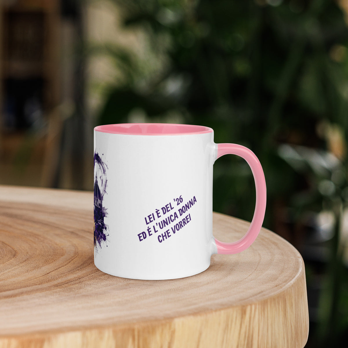 Tazza GALESPORT con interno rosa 11 oz – vista lato destro