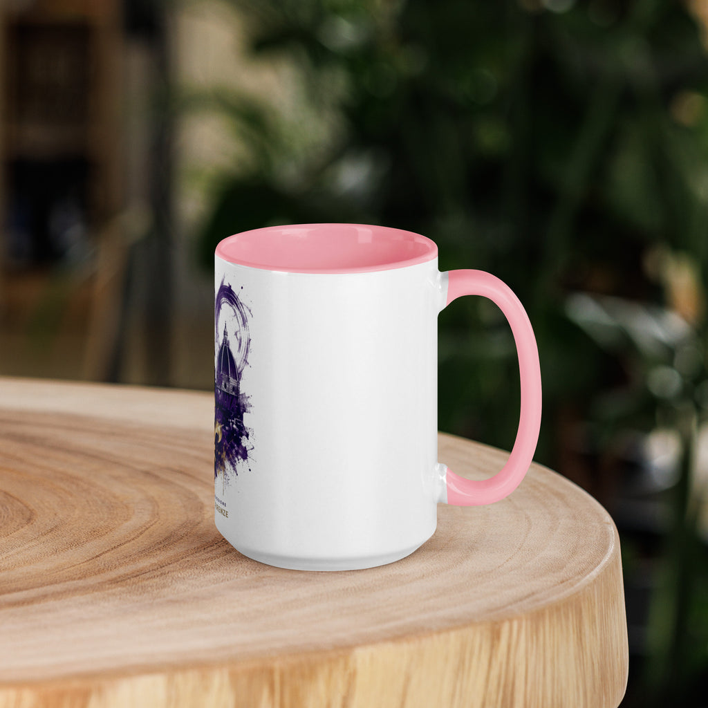Tazza GALESPORT con interno rosa 15 oz – vista lato destro
