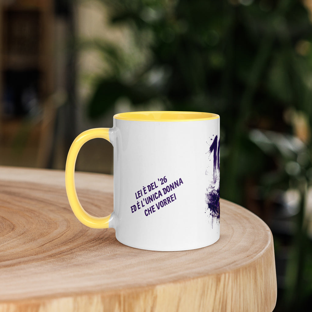 Tazza GALESPORT con interno giallo 11 oz – vista lato sinistro
